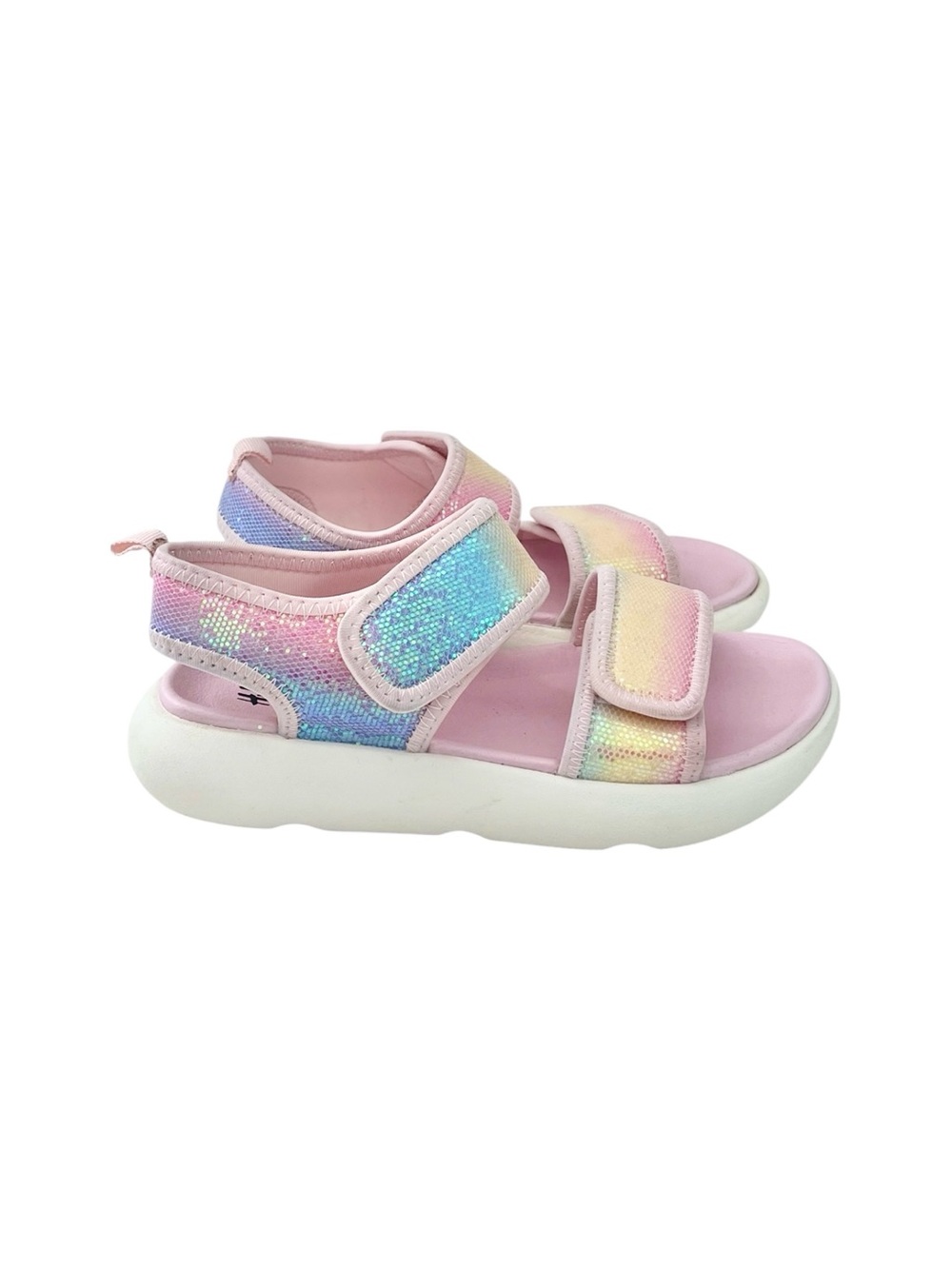 H&M girls size 13.5 glitter sandals